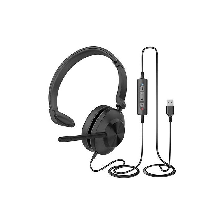 מיקרופון מדונה למוקד טלפוני עם מחבר USB שלט חוטי וקשת מרופדת Mizuki Ca