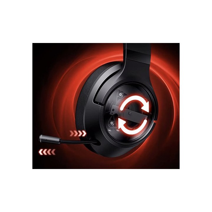 אוזניות גיימינג חוטיות ומתקפלות Super Sound KDFIRE C80