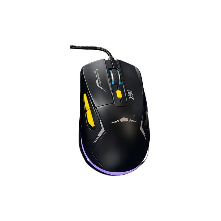 סט גיימינג חוטי מכאני Super Gaming Q600 RGB Blue Switch בצבע שחור