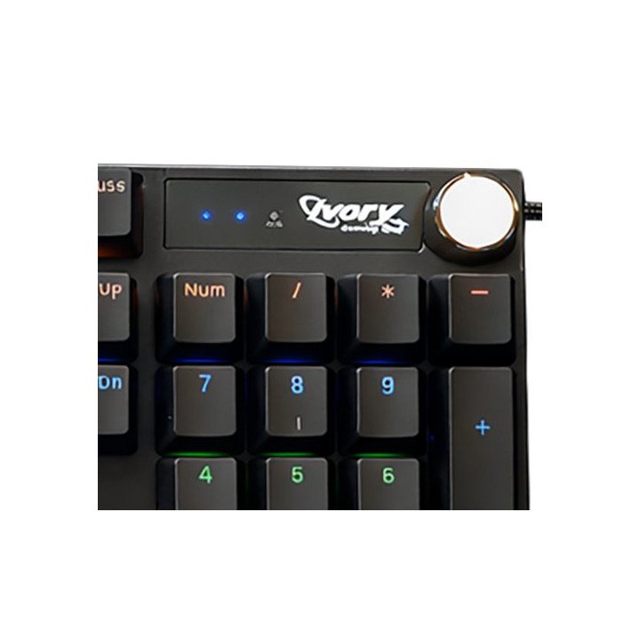 סט גיימינג חוטי מכאני Super Gaming Q600 RGB Blue Switch בצבע שחור