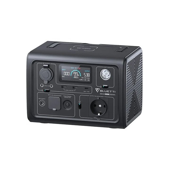 תחנת כוח ניידת BLUETTI EB3A 600W 268Wh – משלוח חינם