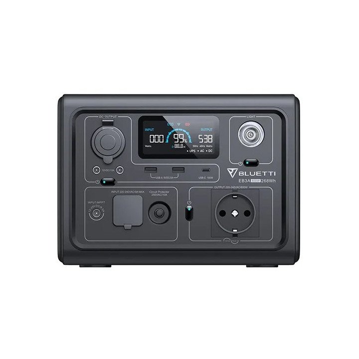 תחנת כוח ניידת BLUETTI EB3A 600W 268Wh – משלוח חינם