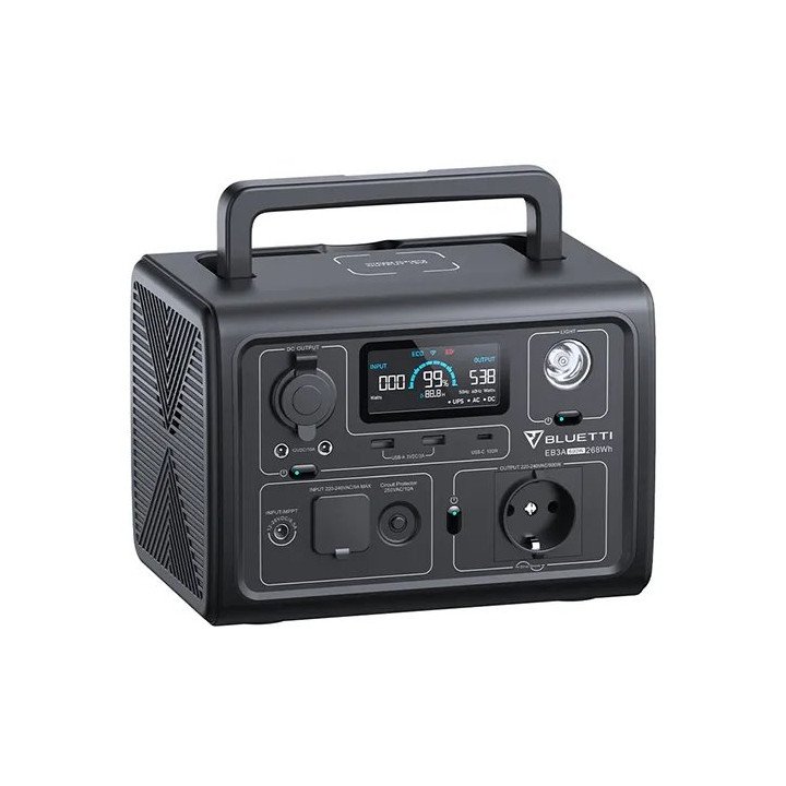 תחנת כוח ניידת BLUETTI EB3A 600W 268Wh – משלוח חינם