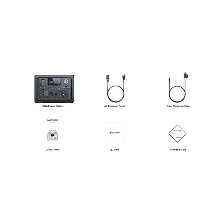 תחנת כוח ניידת BLUETTI EB3A 600W 268Wh – משלוח חינם