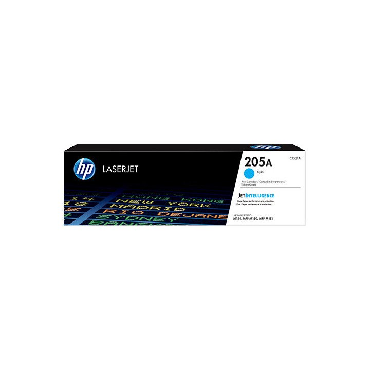 טונר למדפסת לייזר HP בצבע ציאן 205A CF531A LaserJet