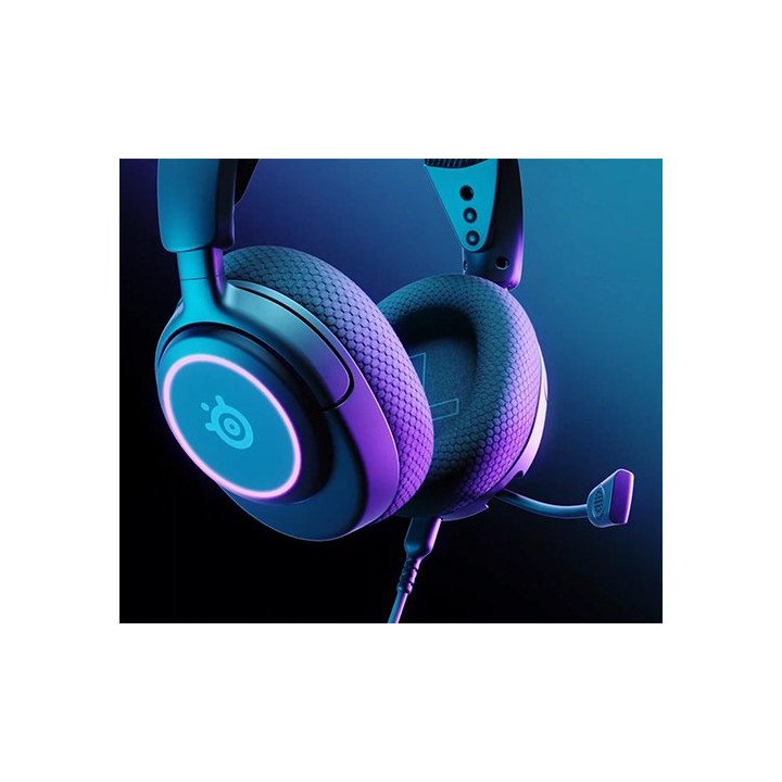 אוזניות גיימינג Steelseries Arctis Nova 3 - סאונד היקפי, מיקרופון חכם 