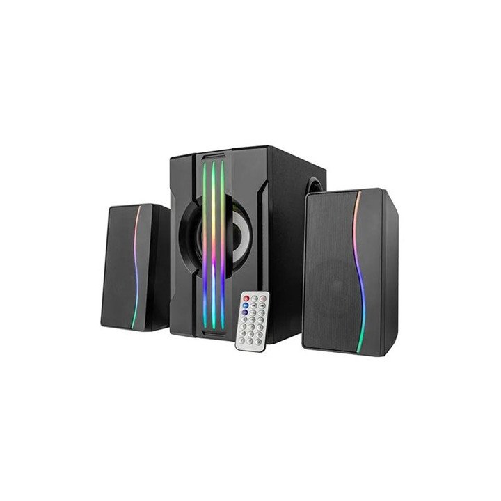 רמקולים אלחוטיים 2.1 MIZUKI 25W Bluetooth - כולל שלט אלחוטי, עם נגן Mp