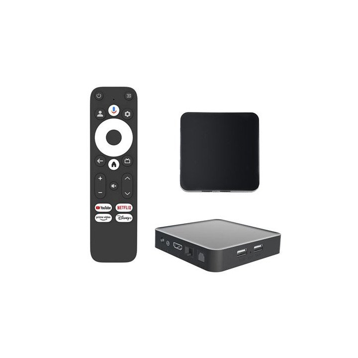 סטרימר DCOLOR GD2 TV Box 4K – מערכת Android TV 12 – נפח 32GB