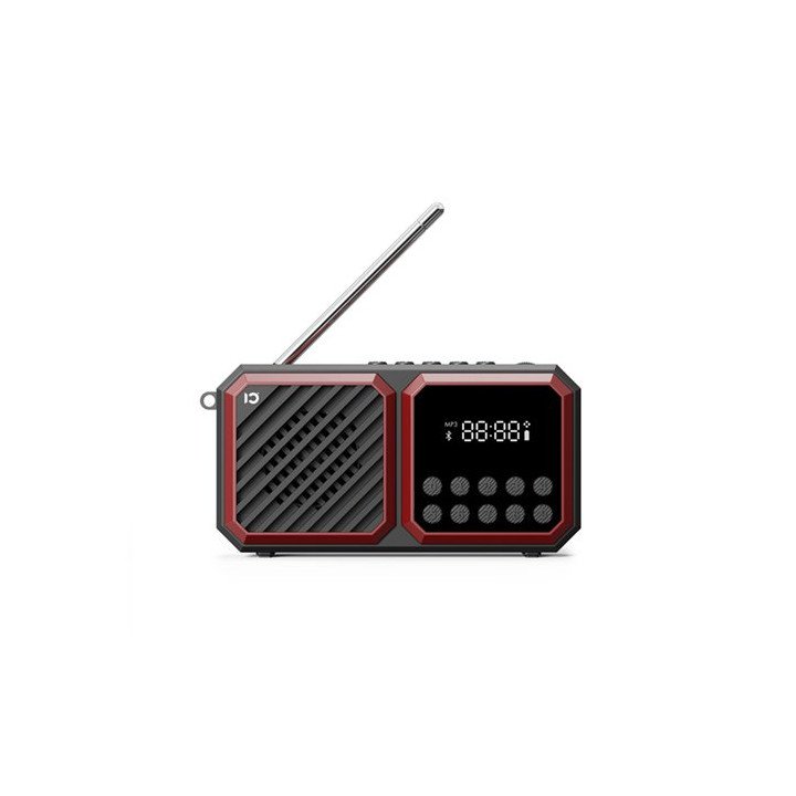 רדיו טרנזיסטור נייד נטען SHIDU SD-F5 Bluetooth בצבע אדום