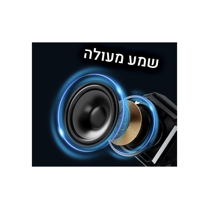 רדיו טרנזיסטור נייד נטען SHIDU SD-F5 Bluetooth בצבע אדום