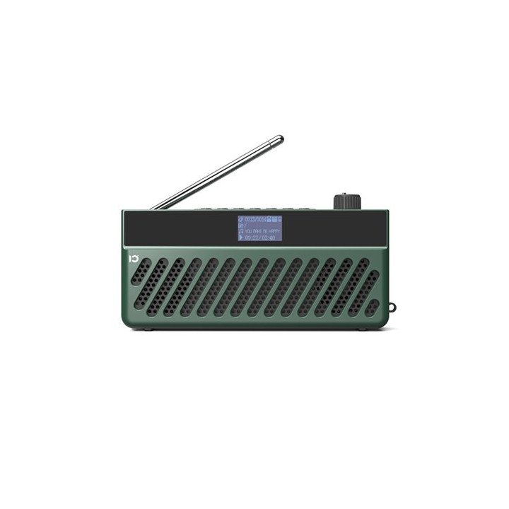 רדיו טרנזיסטור נייד נטען SHIDU SD-F8 Bluetooth בצבע ירוק
