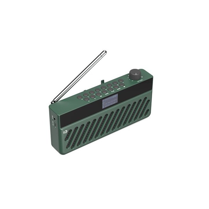 רדיו טרנזיסטור נייד נטען SHIDU SD-F8 Bluetooth בצבע ירוק