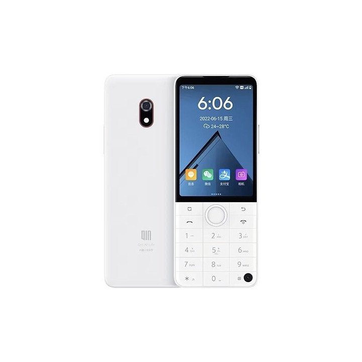 טלפון תומך סים כשר חצי טאצ' Duoqin F22 PRO 64GB 4GB RAM בצבע לבן