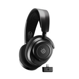 אוזניות גיימינג אלחוטיות עם מיקרופון Steelseries Arctis Nova 7 בצבע שח