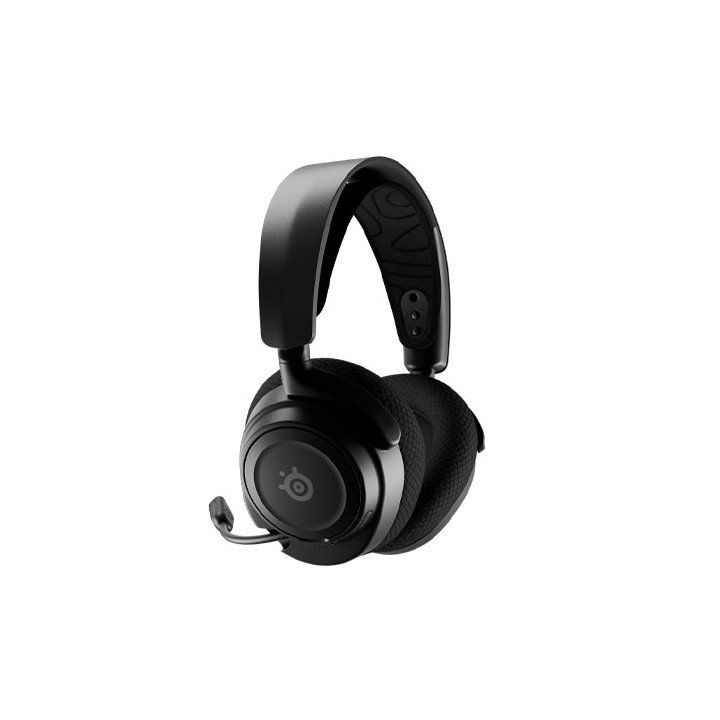 אוזניות גיימינג אלחוטיות עם מיקרופון Steelseries Arctis Nova 7 בצבע שח