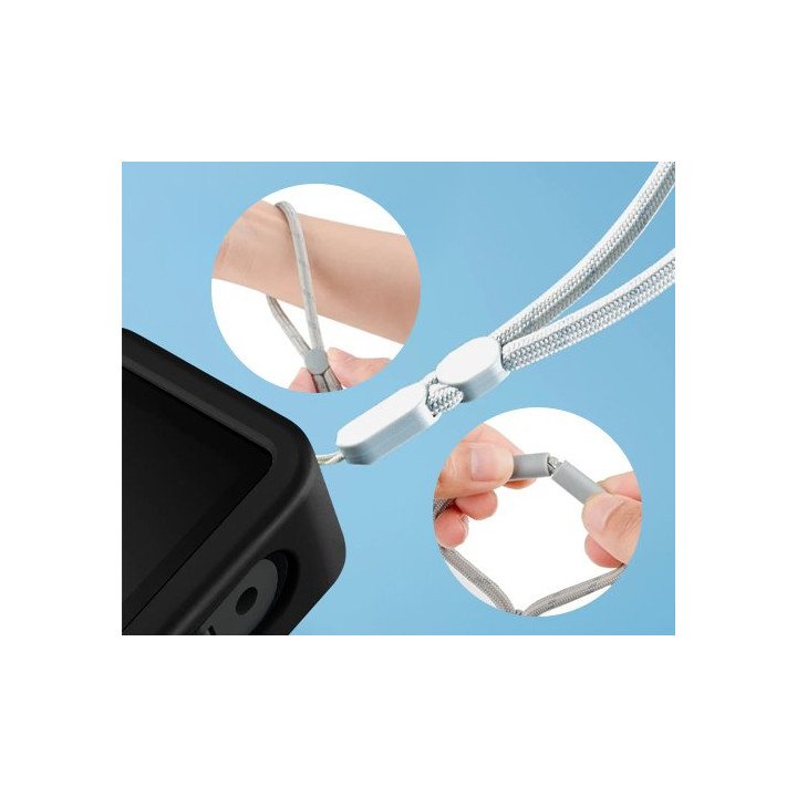 כיסוי סיליקון שחור TELESIN GP-HER-041 עבור מצלמות אקסטרים GoPro