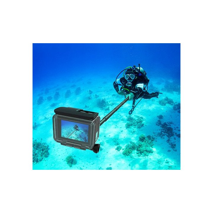מוט סלפי טלסקופי רב שימושי וסופר ארוך 1.2 מטר TELESIN GP-MNP-002 עבור 