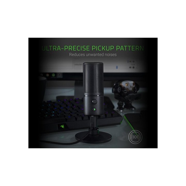 מיקרופון שולחני למחשב Razer Siren X מתאים ל- פודקאסטינג אולפנים וחדרי 