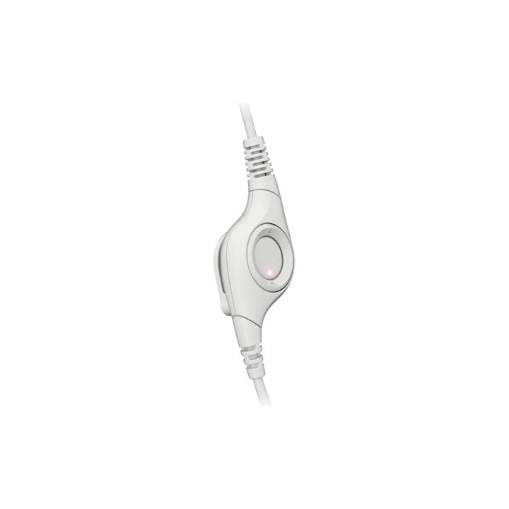 אוזניות Logitech H390 USB Headset עם מיקרופון בצבע לבן