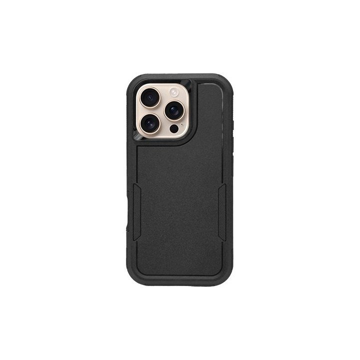 מגן לאייפון 16 פרו iPhone 16 Pro  קשיח עמיד בפני זעזועים שחור Super Mo