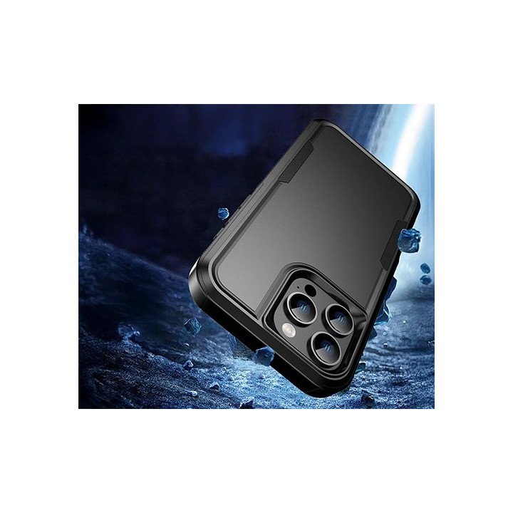 מגן לאייפון 16 פרו iPhone 16 Pro  קשיח עמיד בפני זעזועים שחור Super Mo