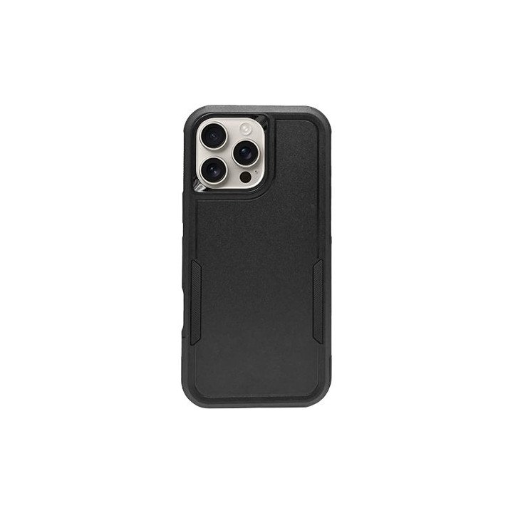 מגן לאייפון 16 פרו מקס שחור עמיד בפני זעזועים Super Mobile