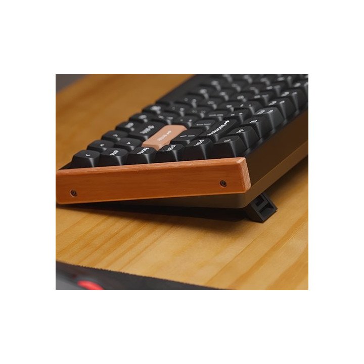 מקלדת אלחוטית מכנית Keychron K2 HE Magnetic Switch RGB בצבע שחור עץ