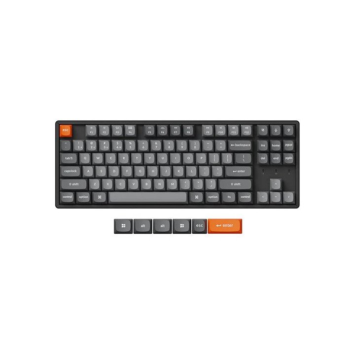 מקלדת אלחוטית מכנית Keychron K8 Max QMK Wireless RGB Brown Switch עברי