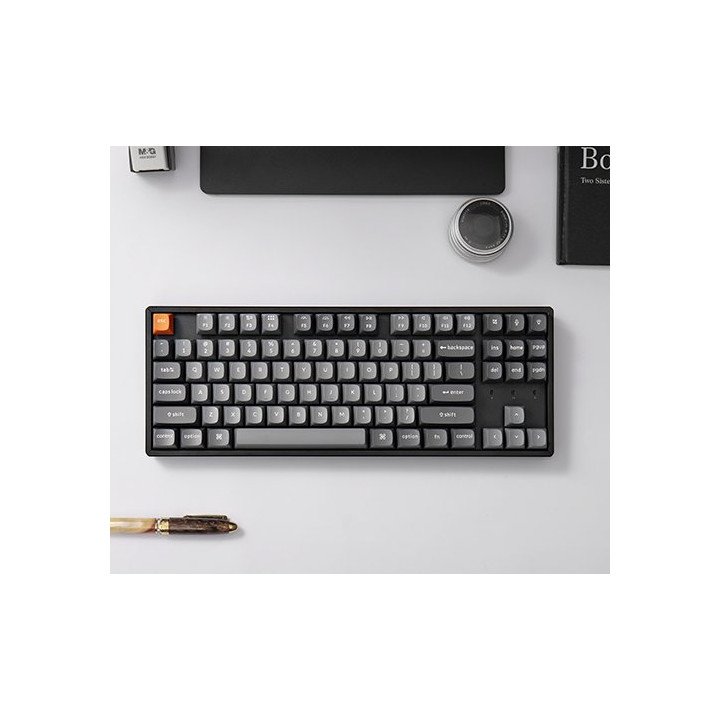 מקלדת אלחוטית מכנית Keychron K8 Max QMK Wireless RGB Brown Switch עברי