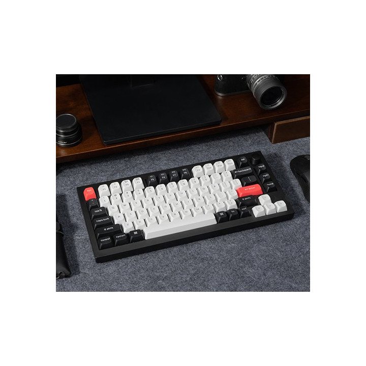 מקלדת אלחוטית מכנית Keychron Q1 HE QMK Magnetic Switch RGB בצבע שחור
