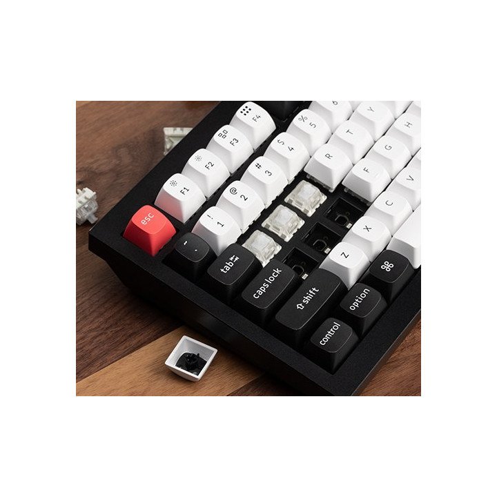 מקלדת אלחוטית מכנית Keychron Q1 HE QMK Magnetic Switch RGB בצבע שחור
