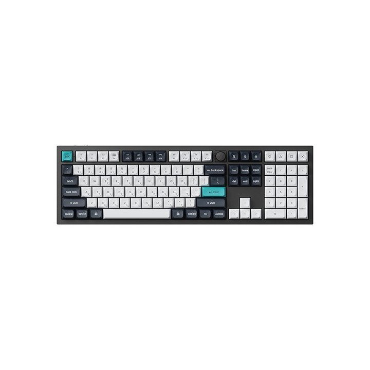 מקלדת אלחוטית מכנית Keychron Q6 Max QMK/VIA Wireless RGB Red Switch עב