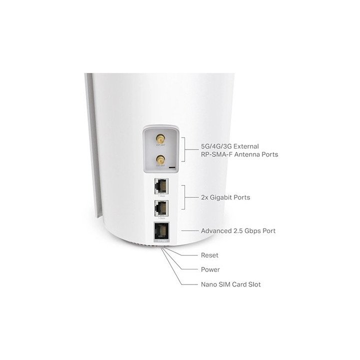 ראוטר מגדיל טווח TP-Link Deco X50-5G 5G AX3000 Mesh WiFi 6 – יחידה אחת