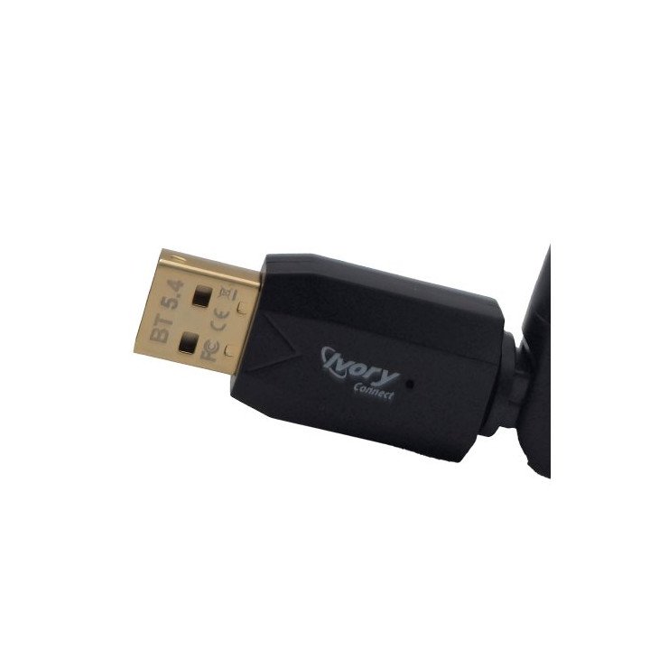 מתאם בלוטוס USB אלחוטי - כולל אנטנה ארוכה ומתקפלת - Super Connect - Bl