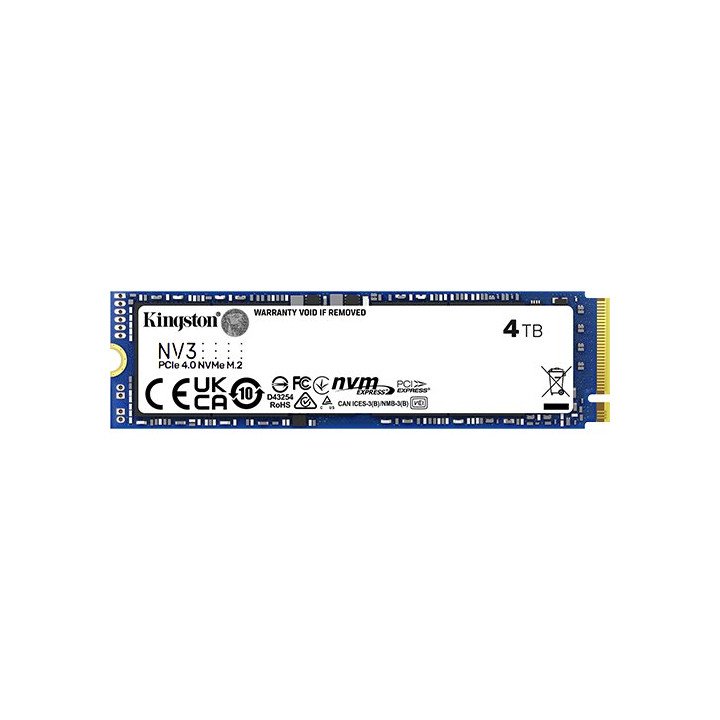 כונן Kingston 4TB NV3 PCIe 4.0 NVMe SSD M.2