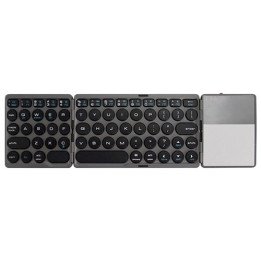 מקלדת מתקפלת אלחוטית בלוטוס עם משטח מגע Touchpad אנגלית Super Peripher