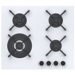 כיריים גז 4 להבות זכוכית לבנה נורמנדה Normande ND 6041 – משלוח חינם