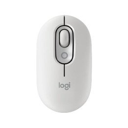 עכבר אלחוטי עם כפתור אימוג'י Logitech POP Mouse בצבע אופוויט