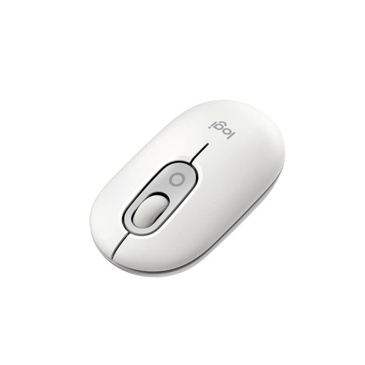 עכבר אלחוטי עם כפתור אימוג'י Logitech POP Mouse בצבע אופוויט
