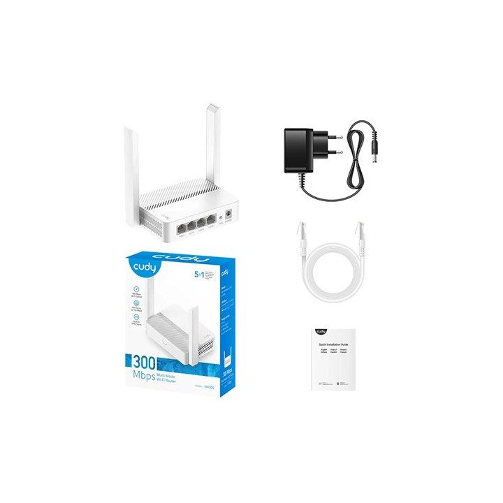 ראוטר Cudy WR300 WiFi Router 300Mbps כולל אפליקציה בעברית