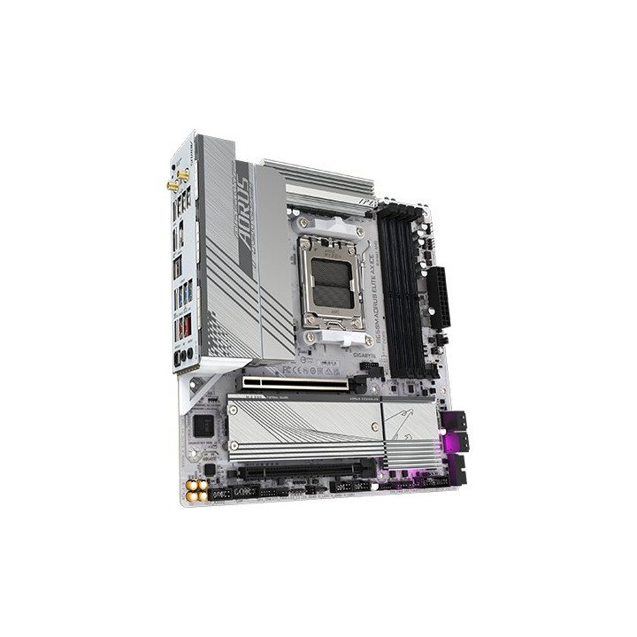 לוח אם Gigabyte B650M AORUS ELITE AX ICE WIFI6E DDR5 mATX AM5 AMD בצבע