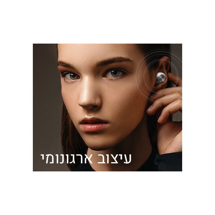 אוזניות ספורט בלוטוס אלחוטיות עמידות למים עם מיקרופון ומתאימות לריצה ו