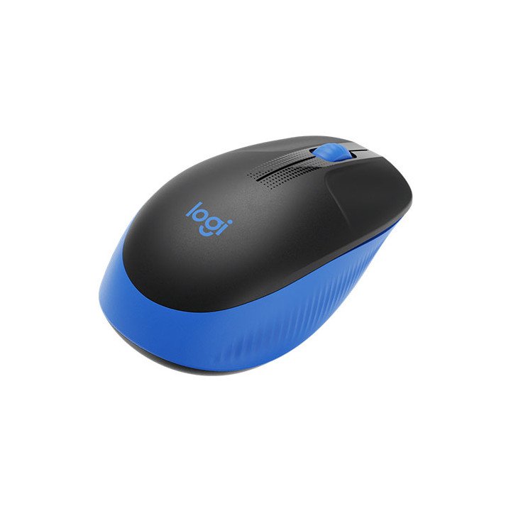 עכבר אלחוטי לוג'יטק Logitech M190 Full-Size Wireless שחור וכחול