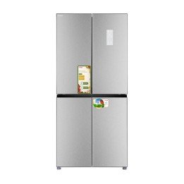 מקרר 4 דלתות מקפיא תחתון 466 ליטר נירוסטה aiwa INOX 6500 – משלוח חינם