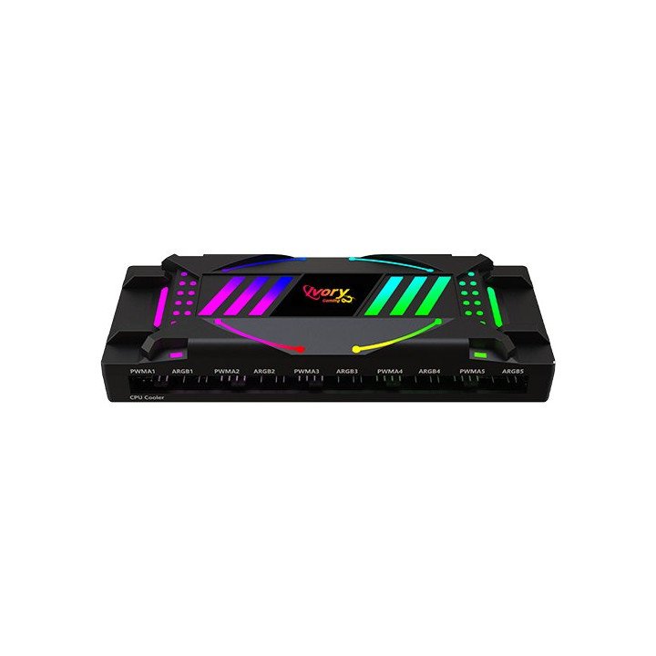 מפצל מאווררים ותאורה למחשב ARGB של Super Gaming - כולל שלט