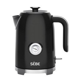 קומקום חשמלי SEBE – נפח 1.7 ליטר – עוצמה 2200W – צבע שחור – KE1030W