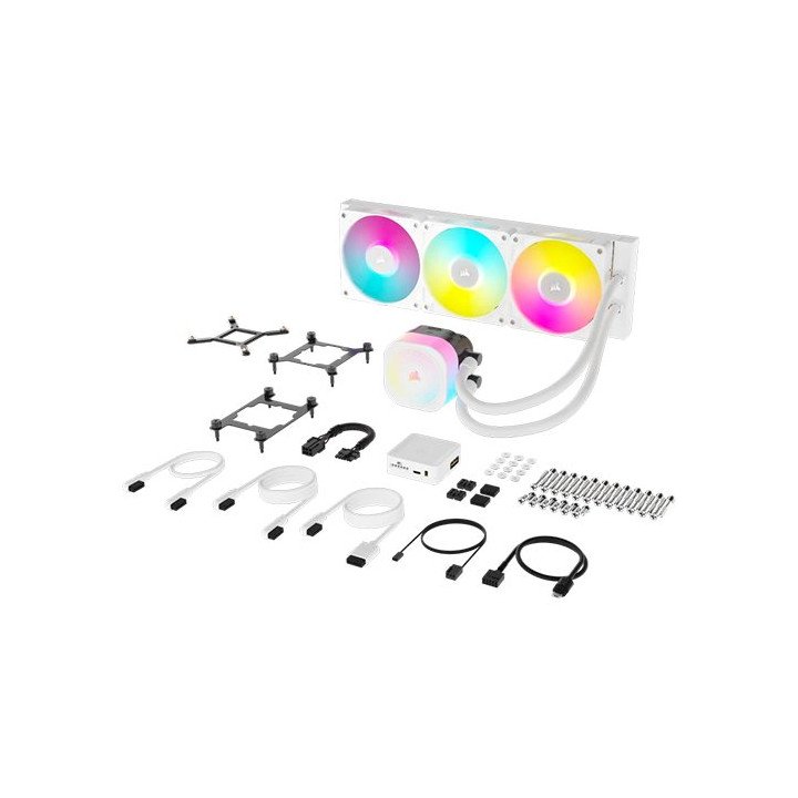 קירור נוזלי למעבד Corsair iCUE LINK TITAN 360 RX RGB 360mm בצבע לבן