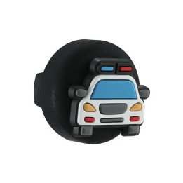 מחזיק AirTag לנעל ילדים בצבע שחור בעיצוב משטרה Super Mobile