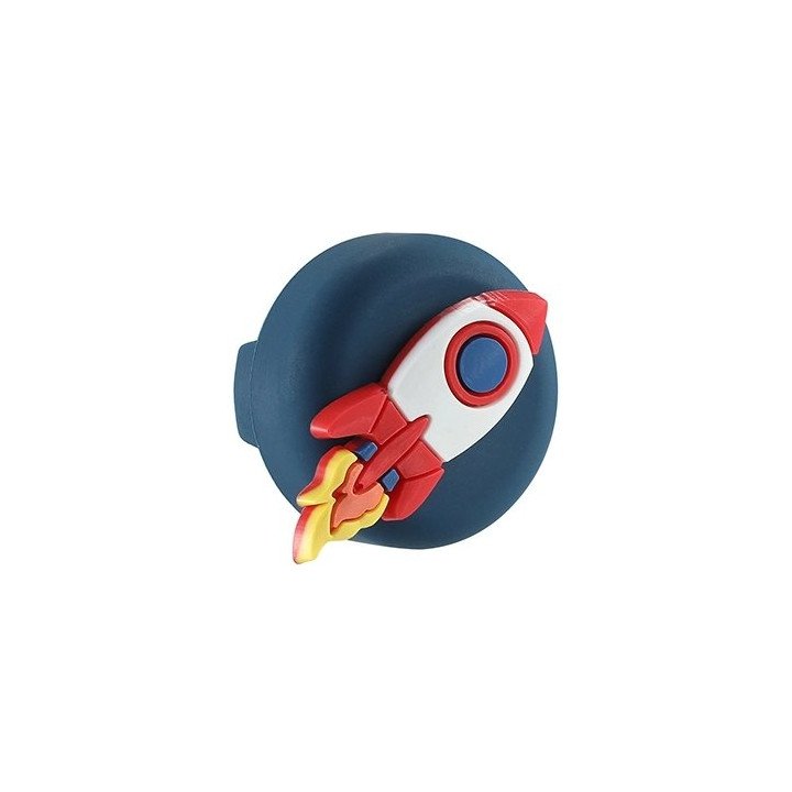 מחזיק AirTag לנעל ילדים בצבע כחול בעיצוב חללית Super Mobile