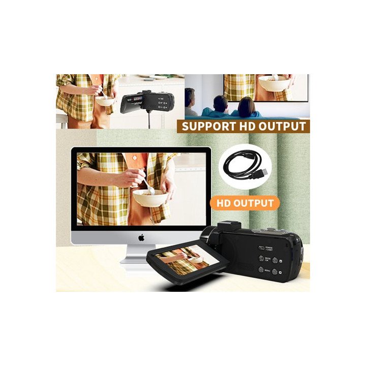 מצלמת וידאו דיגיטלית Super Peripherals ES-DV08 FHD 1080p 30MP